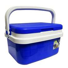 Portable Cooler 16L 25L 32L, Durable Plastic Body, Thermal Insulation, Lid With Reliable Locking Mechanism, Reinforced Handle, Compact Dimensions, Lightweight For Storing In The Car During Trips And Outdoor Activities - 藍色 - 查看 11