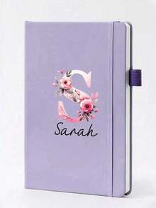 Personalized Laser Customized Vintage A5 Leather Bound Notebook, With Customized Soft Cover And Bookmark, Classic PU Leather Notebook, 1pc - Multicolor - View 6