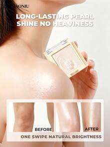 GUOXIAONIU Iluminador Líquido Dorado Beige, Brillo Líquido Multiusos para Cara y Body, Acabado Luminoso Natural Hidratante, Gotas de Brillo Líquido de Larga Duración Resistentes al Agua y a las Manchas, Adecuado para Pómulos, Clavículas, Piernas - #Beige dorado - Ver 3