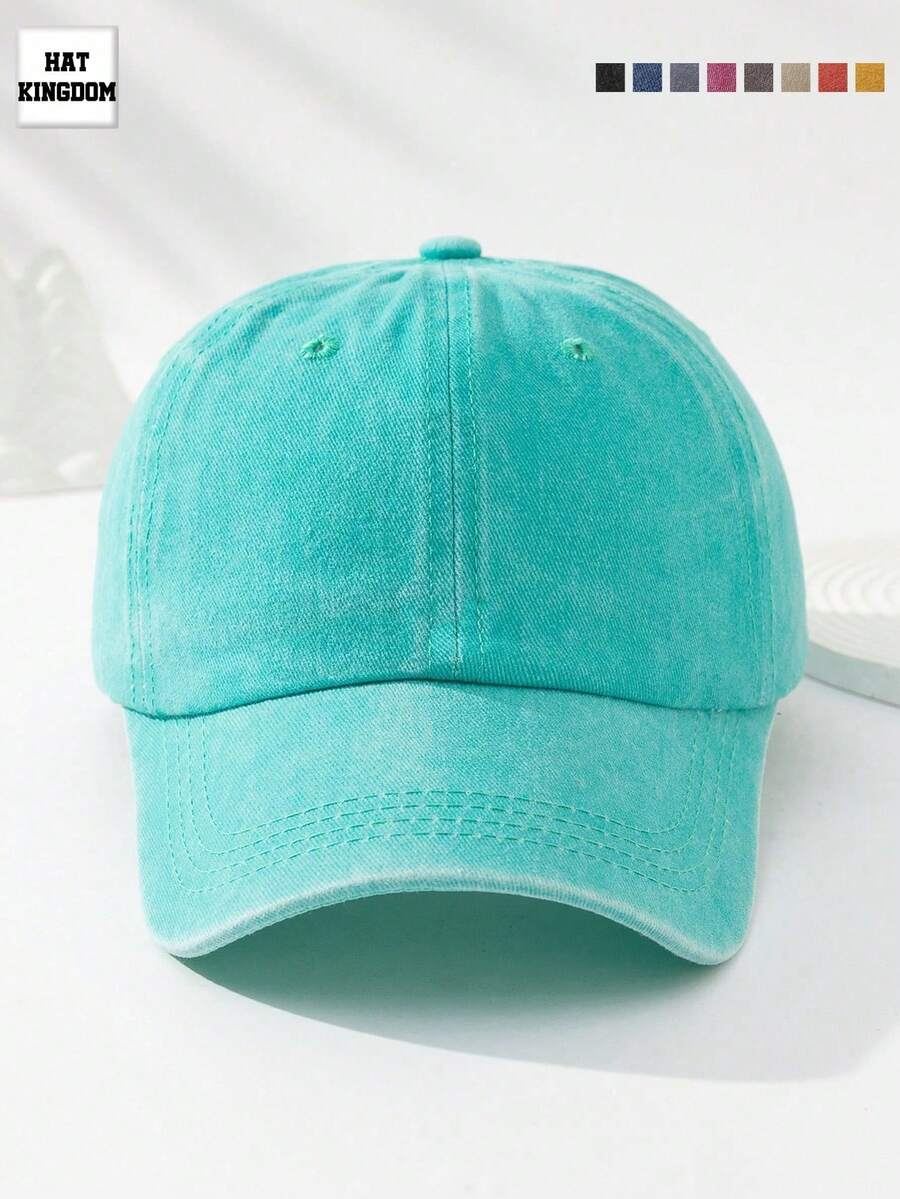 Men's Solid Baseball Cap, Casual - Green Fruit - View 1