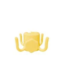 1/2/4件可調節4爪沙灘傘掛鉤，耐用ABS塑料材質，藍色、綠色、白色和橙色可選，可掛毛巾、衣物、包包和相機，適用於沙灘傘和露營 - 彩色 - 查看 6