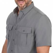 Coleman Mens UPF 40+ Ultra Lightweight Quick Dry Short Sleeve Guide Shirt Outdoor For Fishing Hiking Camping Variant 5 - 煙燻珍珠 - 查看 8