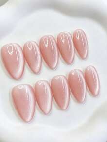 Zysa 10pcs Handmade Nails Press On Nails Short Nails For Summer Vacation Graduation Party - Multicolor - View 2