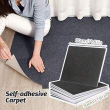 10pcs Modern Self-Adhesive Foam Floor Tiles, Geometric & Striped Pattern, Straight Lay, Non-Slip & Wear-Resistant, Easy Installation, Suitable For Bedroom And Office - C - View 8