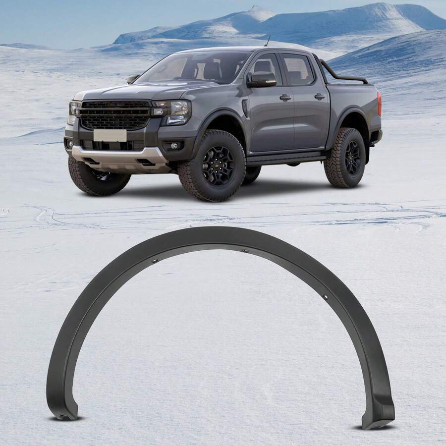 Left Rear Fender Flare, Black Injection Molded Plastic Direct Replacement Part OE#BSP8714MBKL Fits 2019-2023  Ranger XL XLT Lariat Excluding Tremor Off-Road Package - Modern - View 1