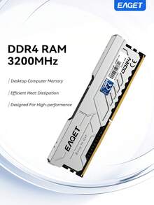 3200MHz DDR4 Desktop Gaming RAM Aluminum Alloy Heat Sink Memory 8GB 16GB For AMD Desktop PC Low Latency Efficient Heat Dissipation - 查看 1