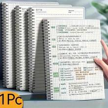 1pc A5 Grid Notebook, 80 Sheets/160 Pages, Thick Paper Material, Exquisite A5 Spiral Notebook, Suitable For Office, Notes, Sketching, Drafting, Scheduling, Painting And Writing Supplies - A5 - View 5