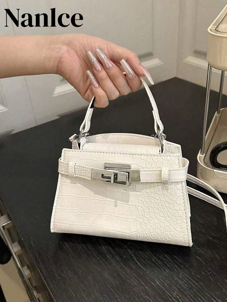 2026 New Luxury Women's Woven Texture Handbag, Fashion Versatile Shoulder Bag With Large Capacity