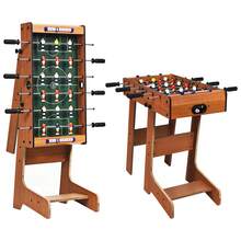 Foldable Foosball Table, 27'' Soccer Table Game W/ 2 Mini Footballs - Default Title - View 9