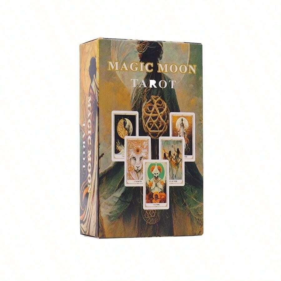 1 buah Kartu Tarot Bulan Ajaib, Kartu Permainan Ramalan Misterius untuk Pesta dan Pertemuan - Grey - View 1