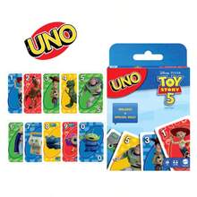 Mattel Story 主題 UNO 卡牌遊戲,經典配對卡牌遊戲附萬用動作卡,多人便攜旅行桌遊玩具,適合家庭遊戲之夜與派對,兒童、成人及卡通收藏家的生日、聖誕、節日禮物 - Toy Game Story - 查看 7