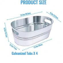 1pc Metal Beverage Cooler Bucket With Handle, Suitable For Parties, Weddings, Barbecues, Outdoor Activities And Daily Beverage Service - View 7
