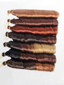 24 Inch Long French Curly Braided Hair Extensions, Synthetic Hair, Loose Wavy Spiral Curls, Ombre Color, Heat Resistant, Pre-Stretched, Halloween - Multicolor - View 3