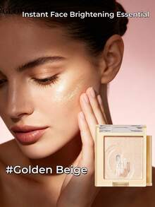 GUOXIAONIU Iluminador Líquido Dorado Beige, Brillo Líquido Multiusos para Cara y Body, Acabado Luminoso Natural Hidratante, Gotas de Brillo Líquido de Larga Duración Resistentes al Agua y a las Manchas, Adecuado para Pómulos, Clavículas, Piernas - #Beige dorado - Ver 6