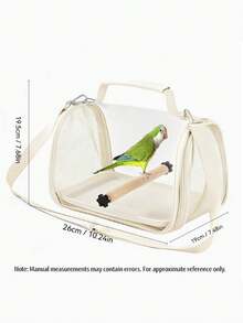 便攜式鳥類旅行攜帶袋，適用於鸚鵡與鳥類、小型爬行動物，舒適寵物攜帶袋，適合旅行、戶外活動與寵物就醫，鳥類配件、鳥籠、花園植栽盆 - 查看 9