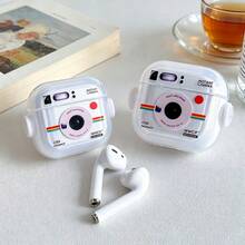 創意旋轉支架相機造型保護殼，相容 Apple 耳機 - 彩色 - 查看 4