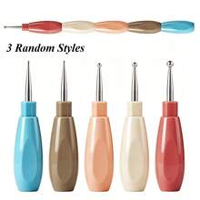 Connectable Single Head Nail Dotting Rhinestone Picker Pen Set, Spliceable Ergonomic Handle Nail Art Dot Tool For Gem Crystal Sequins DIY Manicure Decor - Multicolor - View 6