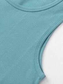 Balabala Boys Undershirt Vest 2026 New Autumn Soft Cotton Breathable Inner Wear Kids Sleeveless Top Comfortable Daily Base Layer - Blue-green Hue - View 4
