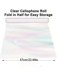Holographic Rainbow Wrapping Paper, Cellophane, Colorful Wrapping Paper, Holographic Gift Wrapping Paper, Suitable For Handmade Decoration, Bouquets And Gifts - Multicolor - View 3