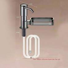 Raised Stainless Steel Kitchen Soap Dispenser Sink Pump Dispenser For Dish Soap And Detergent, Kitchen Sink Soap Dispenser Extension Tube With Press Pump Head - A - View 13
