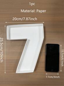 1 个 0-9 数字形状托盘，摄影道具，DIY 食品托盘，装饰纸板数字盒，适用于老年人生日、水果、饼干、甜点盘、蛋糕展示、毕业典礼、1 岁生日、家庭聚会、新娘送礼会，手工制作 - 彩色 - 查看 13