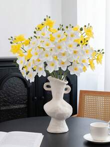 1PC Luxury Artificial Narcissus Flower Home Living Room Decor Ornament Dining Table Bouquet Photography Prop For B&B Hotel - Multicolor - View 5