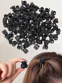 20/1pc Mixed Color Mini Hair Clips, Suitable For Women's Hairstyle Styling And Hair Decoration, Strong Grip, Can Be Used To Fix Bangs, Suitable For Daily Wear, Essential Hair Accessories For Girls Back To School - / - View 3