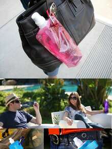 1 buah Tas Air Lipat Portabel, Perlengkapan Olahraga Luar Ruangan, Botol Air, Tas Air - MultiWarna - View 4