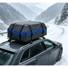 420D Waterproof Car Roof Storage Bag With Non-Slip Pad, Universal Car Roof Rack, Suitable For Vehicles With Or Without Roof Rack, Outdoor Self-Driving Travel Cargo Bag - 420D Roof Bag + Non-slip Pad - View 4