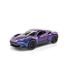 Boys Exclusive Racing Car Toy Realistic Sports Car Model Home Desktop Decoration Creative Toy - Purple - View 3