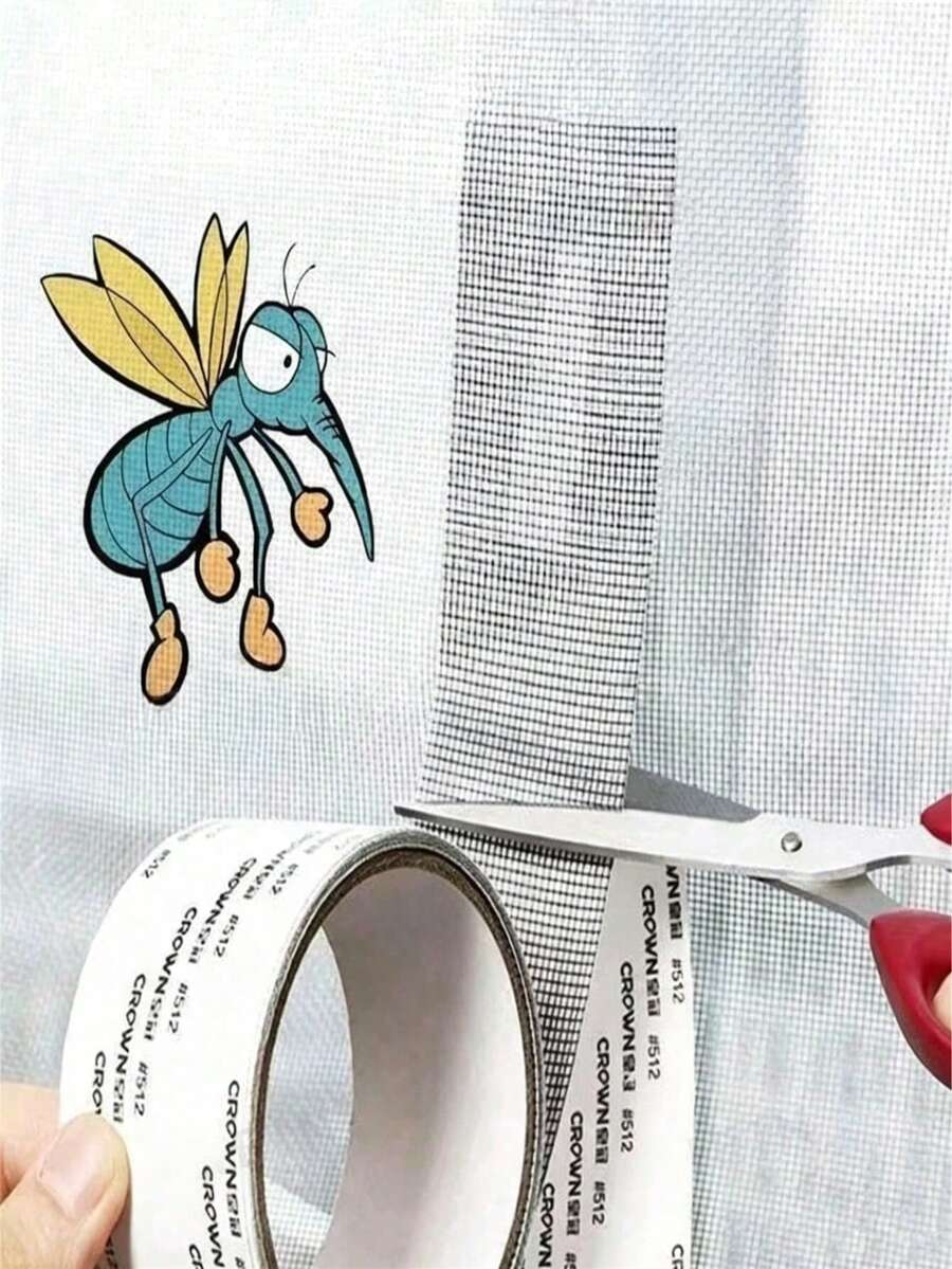 1/2/3 Rolls Waterproof Self-Adhesive Window Screen Repair Tape, Insect Screen Patch, Suitable For Dorm Door/Curtain, Strong Adhesive Repair Tape, Used To Repair Damaged Window Screens, Length 2m/78.74in