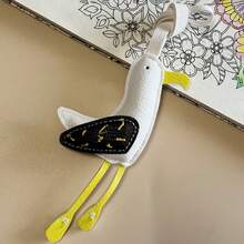 1個 PU 皮革臘腸狗鑰匙圈－手工卡通狗包飾品，附可愛小狗設計，適用於鑰匙、背包或汽車配件，包裝裝飾 | 卡通狗設計 | 彩色鑰匙圈，狗狗配件 - 彩色 - 查看 5