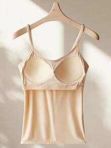 Soft, Comfortable And Very Stretchy Tank Top With Built-In Bra Cups; Stylish And Easy To Wear, Both As An Undergarment And An Outer Garment. - 混合色 - 1 - 查看 2