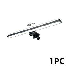 1 pieza Barra de luz LED para protección ocular de pantalla de computadora, luz de clip para pantalla, luz colgante para monitor, luz de relleno con protección ocular regulable, luz de computadora antirreflejo adecuada para estudio y trabajo, luz colgante para pantalla alimentada por USB - Negro - Ver 10
