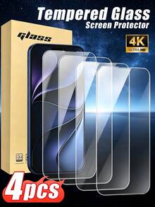 Gorilla Hero [4 Packs]High Definition High Transparency Screen Protector, Made Of Advanced Glass Material With High Hardness Tempered Glass, Excellent Scratch Resistance And Wear Resistance, Super Strong Privacy Protection Effect, Keeps Screen Surface Smooth And Intact During Daily Use Whether Stored With Keys, Cards, Or Frequent Handling And Placement, Providing Continuous Reliable Protection For Phone Screen. Compatible With IPhone 17e/17Promax/17Pro/17Air/17/16/16Pro And Other Models. - Clear - View 37