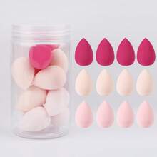 12 piezas de esponjas de maquillaje mini, esponjas super suaves no absorbentes de uso dual húmedo & seco, borlas de polvo - Multicolor - Ver 21