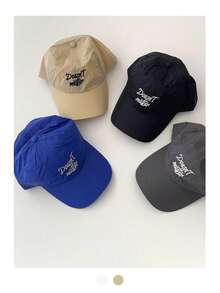 Soft Top Candy Color Cool Fashion Letter Baseball Cap For Women, Spring/Summer Outdoor Sun Protection Quick-Dry Breathable Sports Sun Hat For Travel, Back To School - Doesnt Letters - View 2