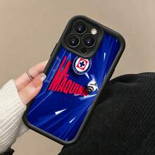 Funda para móvil Cruz Azul La Máquina, compatible con fundas para Samsung, Apple, VIVO, OPPO, , ,  y Honor. Fabricada en TPU, ofrece protección contra golpes y caídas. - Negro - Ver 3