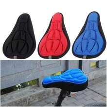 1pc 3D Fixed Gear Bike Saddle Cover, Cycling Equipment Accessory For Mountain Bike Seat - Multicolor - View 3