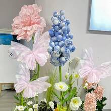 1/3/5 Stücke 3D Schmetterlings Dekorationen, geeignet für Schmetterlings Themenparty und Outdoor Garten Dekoration. Perfekt für Maskenball, Valentinstag, Wanddekoration, Raumdekoration, Karneval, Hochzeit, Junggesellenabschied, Geburtstagsparty, Innenfotografie, Vitrine und Wanddekoration. - Verschiedenfarbig - Übersicht 6