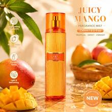 Wish 8.0 Fl Oz Women's Body Mist – Mango & Black Currant Pink Pepper – Orris Jasmine Lotus Patchouli Brown Sugar Vanilla – Designer Inspired Fruity Floral Scent – Refreshing Long Lasting For Party, Everyday Use – Ideal Gift For Girlfriend, Best Friend,Mom - Juicy Mango - 查看 6