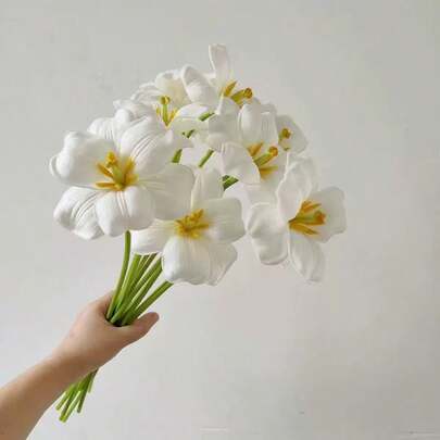 20/10/6/3/1pcs Artificial PU Tulip Flowers Home Decor Faux Flower Bouquet Fake Flowers Hotel Wedding Decoration Floral Plants Easter