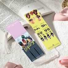 2pcs PET Printed Bookmarks, Exquisite And Beautiful Pattern, Durable And Aesthetic, Unique Design Suitable For Daily Use Or Collection. The Best Gift For Back To School Season, Whether For Personal Use Or As A Gift For Family And Friends, It's A Unique And Practical Gift Choice To Add Atmosphere And Fun To Reading Time (Random Color Tassel) - 2PCS - View 6