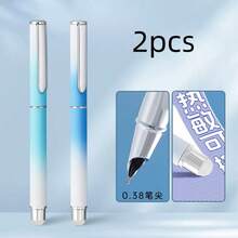 2支/1支 DIY 愛心美人魚珠飾全水鑽旋轉式圓珠筆，高吸引力順滑書寫，適合學生、辦公室及日常使用，生日與節日禮物 - 多款 - 查看 12