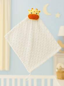 Baby Blanket With Plush Animals For Children And Babies, For Sleeping Or Going For Walks. - 白色長頸鹿 - 查看 4