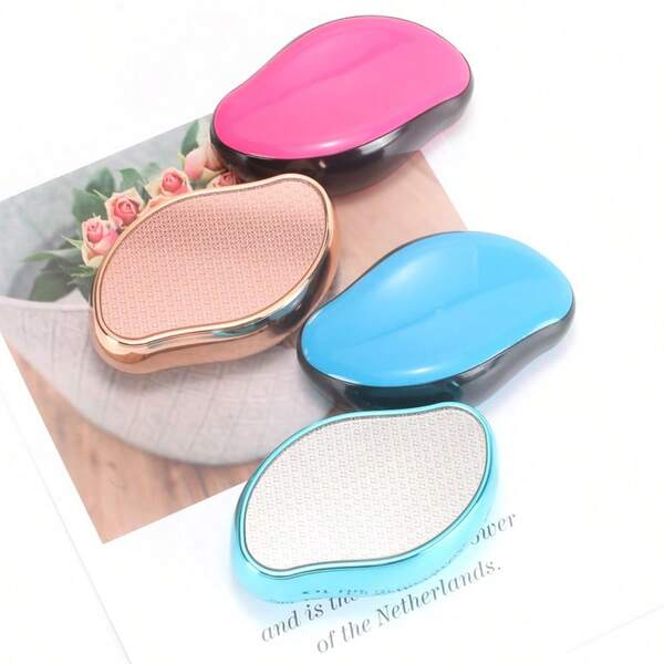 1pc Minimalist Universal Transparent Crystal Hair Removal Tool, Painless Physical Exfoliation And Hair Removal, Gentle For All Skin Types, Suitable For Men And Women, All Seasons, Home Use Magic Hair Removal And Skincare Tool, Perfect Gift For New Year, Valentine's Day, Mother's Day, Father's Day, Graduation And Back To School