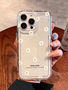Gänseblümchen-Muster Handyhülle kompatibel mit iPhone 13 15 16 17pro 17 14 17 17pro Max & kompatibel mit Samsung Galaxy/A54 A14 A15 S23 S24 S24ultra S25 A07 A17 S26 A57 - Verschiedenfarbig - Übersicht 5