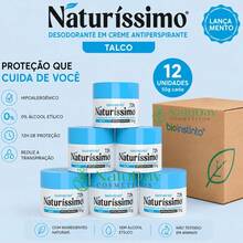 Kit 12 Desodorante Creme Antiperspirante Naturíssimo Talco da Bio Instinto 55g - Padrão - Visão 1