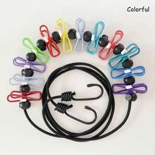 Multi-Color Portable Clothesline Clip Set With Heavy-Duty Retractable Windproof Clothesline, Rust-Proof Metal Laundry Clips And Storage Drawstring Bag, Suitable For Outdoor, Indoor, Travel, Camping To Dry Towels, Socks, Underwear - View 16