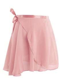 1 pezzo Gonna da balletto in chiffon con nastro in raso, gonna da danza mini avvolgente regolabile, sciarpa da vita, leggera e fluida, gonna trasparente da pratica per adulti, ideale per balletto, danza modellante e allenamento di danza cinese, accessori da spiaggia per donne - Multicolore - Visualizzare 20